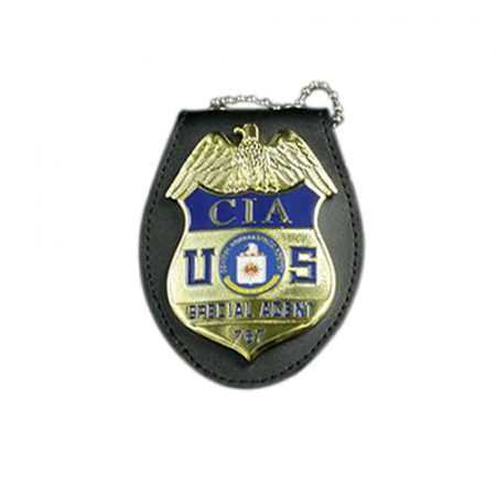 CIA Special Agent Leather Badge Holder