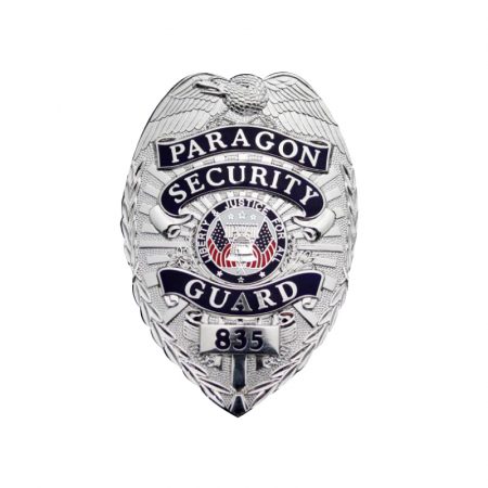 Silver Paragon Security Guard Badge